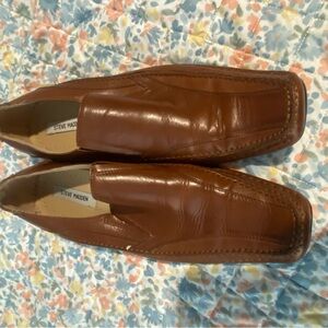 Steve Madden Men's Brown Leather Loafers